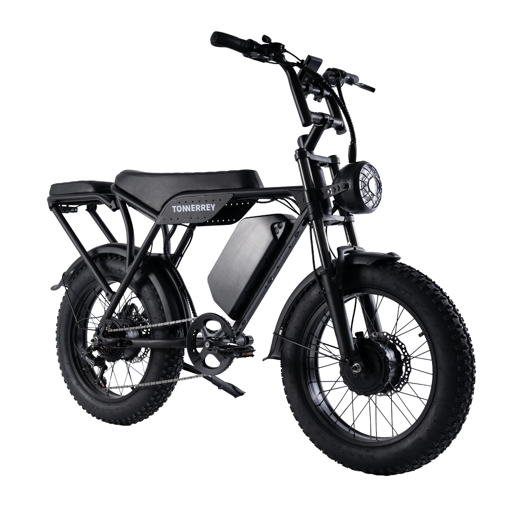 Tonnerry T8 Electric Bike with 3000W peak dual motors and 60V 30Ah Long-lasting Battery