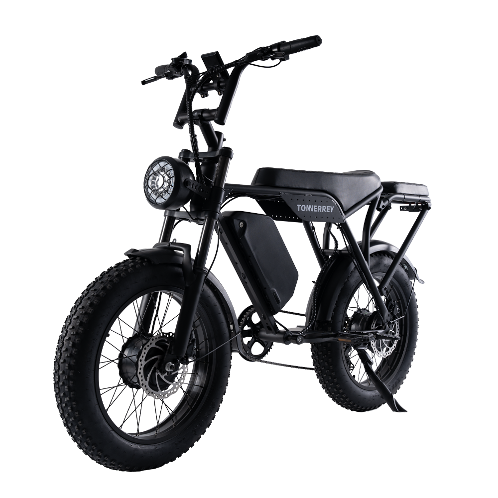 Tonnerry T8 Electric Bike with 3000W peak dual motors and 60V 30Ah Long-lasting Battery