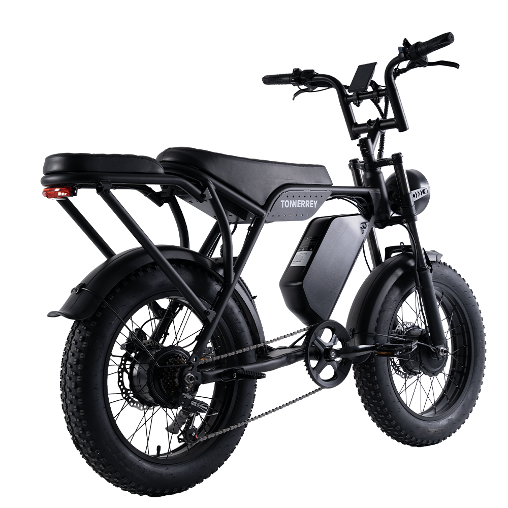 Tonnerry T8 Electric Bike with 3000W peak dual motors and 60V 30Ah Long-lasting Battery