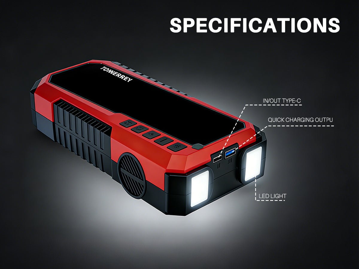 Tonnerrey Portable 3in1 Jump Starter with Air Pump Car Battery JS001 - TONNERREY