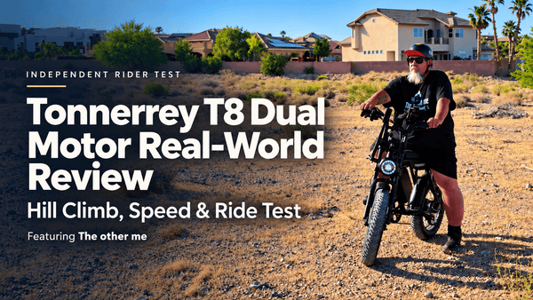 Tonnerrey T8 Dual Motor Real-World Review: Hill Climb, Speed & Ride Test - TONNERREY
