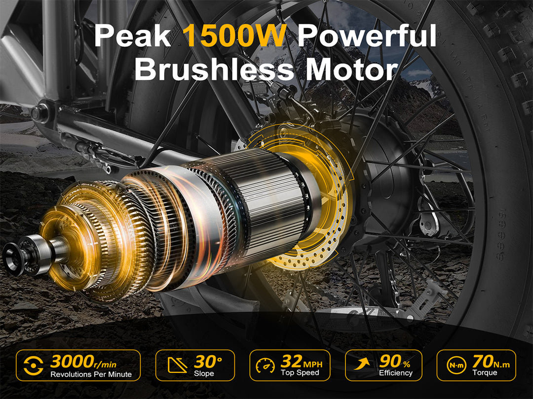 Tonnerrey X3 1500W Fat Tire Electric Dirt Bike