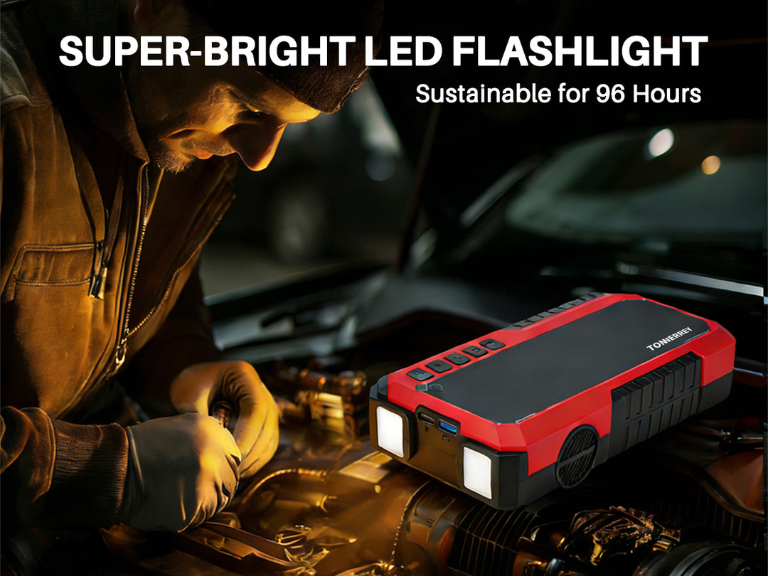 Tonnerrey Portable 3in1 Jump Starter with Air Pump Car Battery JS001