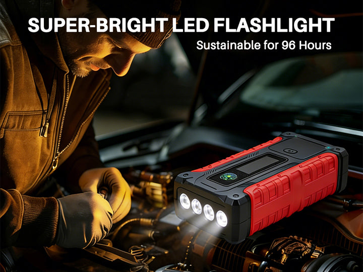 Tonnerrey Portable Jump Starter with Air Pump Car Battery JS003