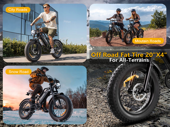 Tonnerrey X3 1500W Fat Tire Electric Dirt Bike