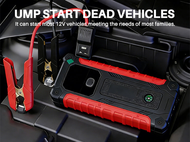 Tonnerrey Portable Jump Starter with Air Pump Car Battery JS003