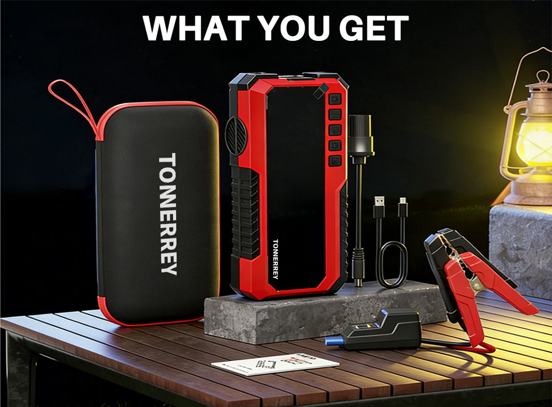 Tonnerrey Portable 3in1 Jump Starter with Air Pump Car Battery JS001