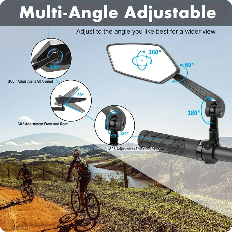 Tonnerrey Handlebar Bike Mirrors - Universal Fit