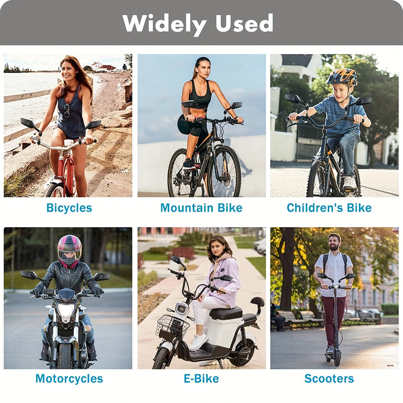 Tonnerrey Handlebar Bike Mirrors - Universal Fit