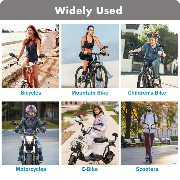 Tonnerrey Handlebar Bike Mirrors - Universal Fit