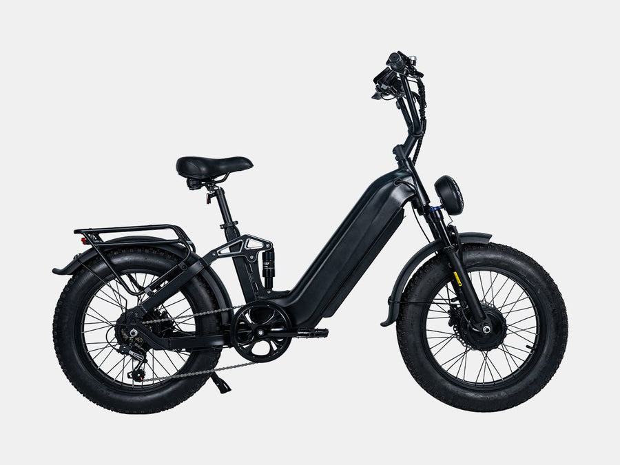 Tonnerrey D2 60V 30Ah Dual Motor Step-Through Commuter Ebike - Black Pantera-TN-D220-D-6030-BK-TONNERREY