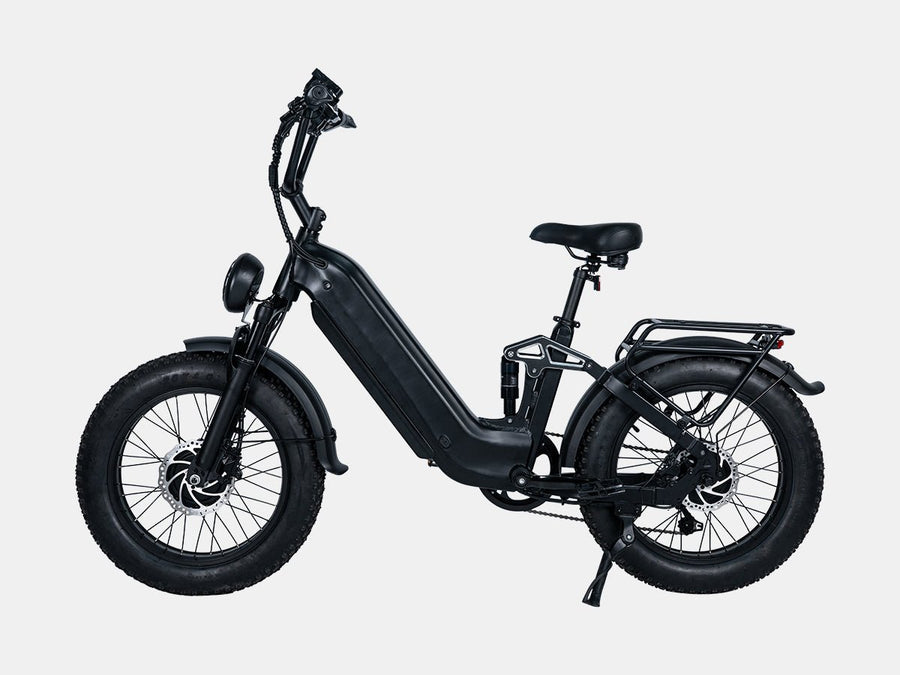 Tonnerrey D2 60V 30Ah Dual Motor Step-Through Commuter Ebike - Black Pantera-TN-D220-D-6030-BK-TONNERREY