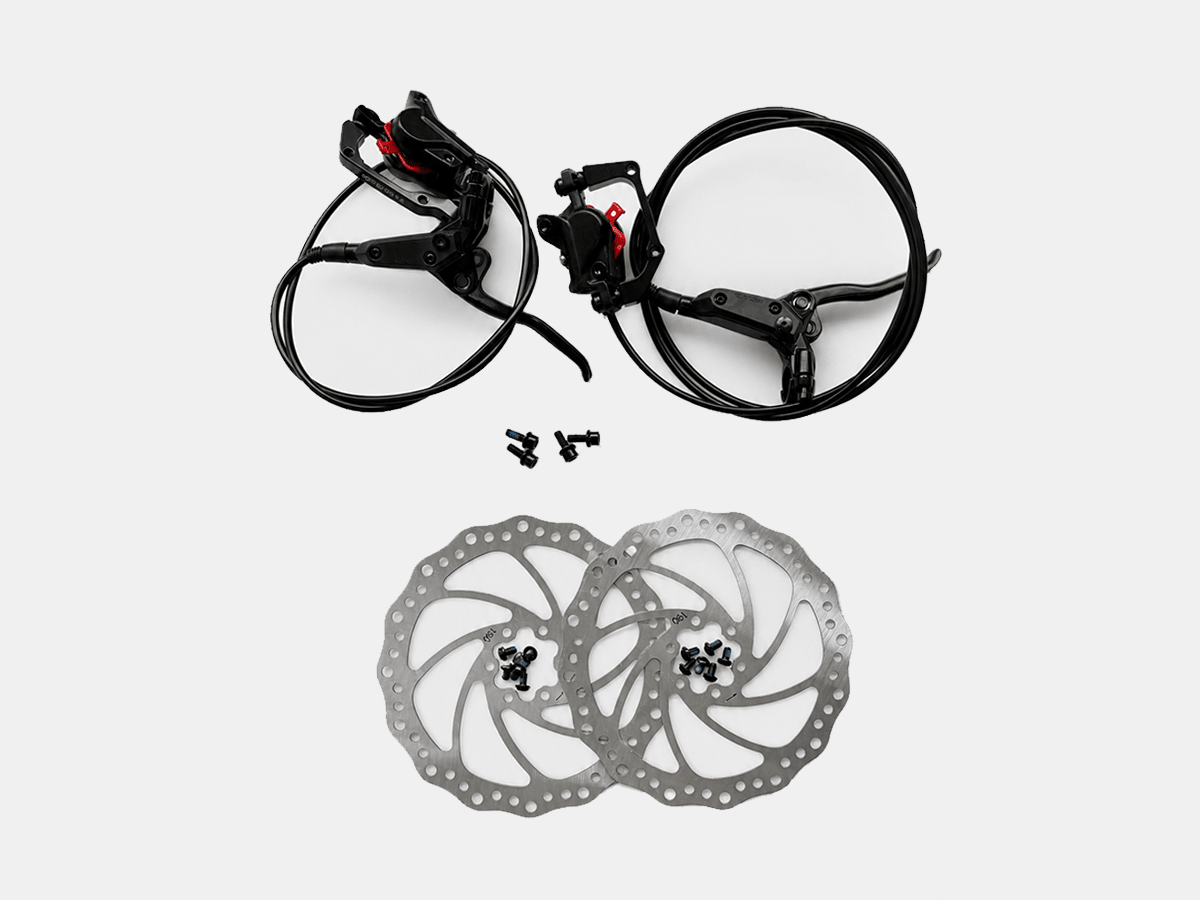 Tonnerrey Hydraulic Disc Brake System for T8 Electric Bike – Front & Rear Disc Brake Kit - TONNERREY
