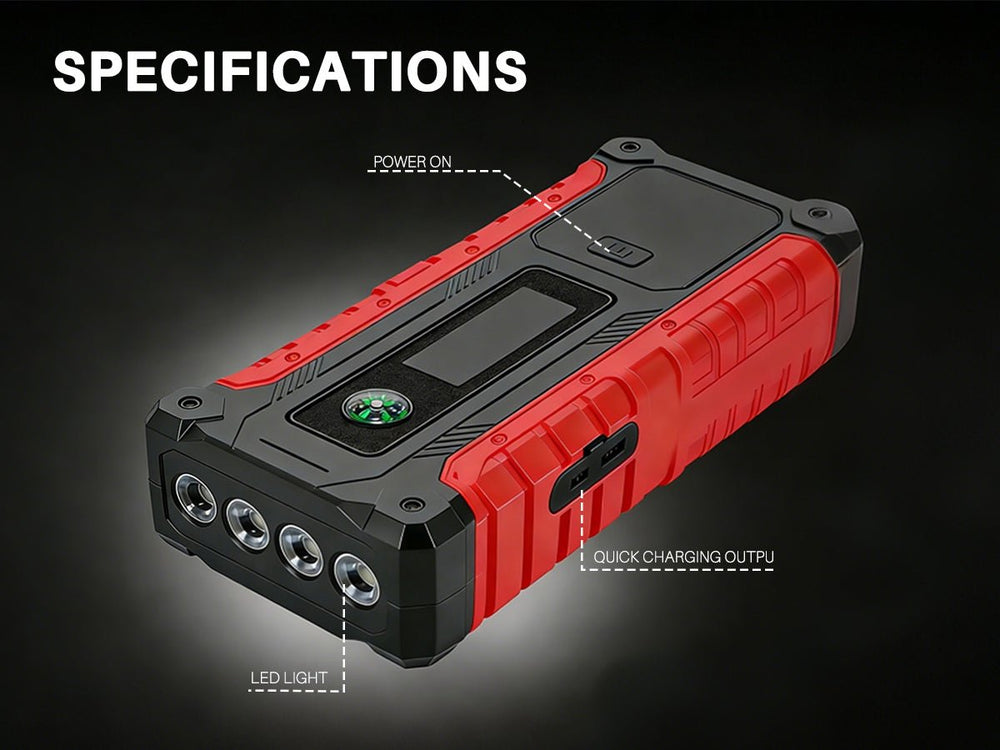 Tonnerrey Portable Jump Starter with Air Pump Car Battery JS003 - TONNERREY