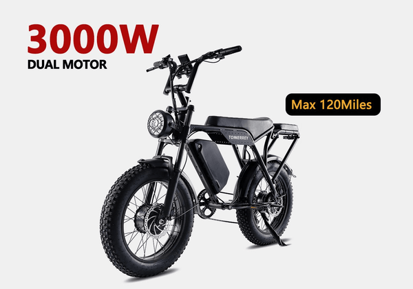 Tonnerrey T8 3000W Moped - style Electric Bike - TONNERREY