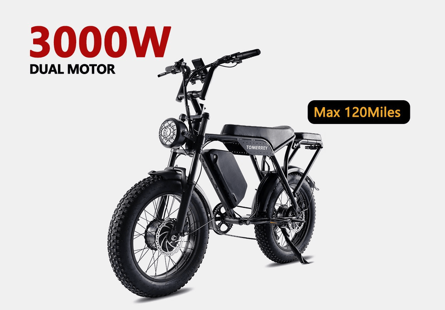 Tonnerrey T8 Single Motor Moped Style Electric Bike