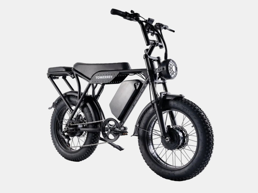 Tonnerrey T8 Combo Deal 1500W Full Suspension Moped-style Electric Bike-T8-SM-SR2-TONNERREY