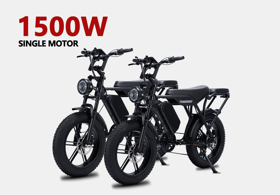 Tonnerrey T8 Combo 1500W Moped-Style Electric Ebike