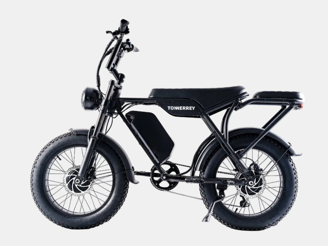 Tonnerrey T8 Combo Deal 1500W Full Suspension Moped - style Electric Bike - TONNERREY