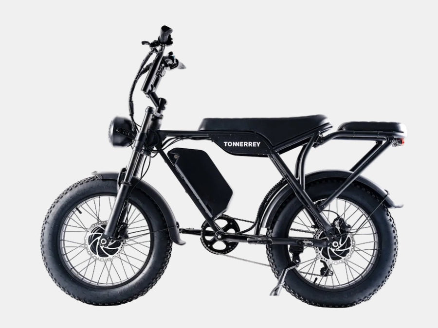 Tonnerrey T8 Combo Deal 1500W Full Suspension Moped-style Electric Bike-T8-SM-SR2-TONNERREY