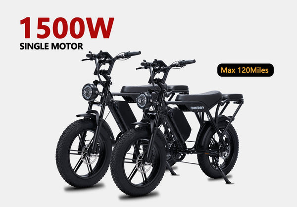 Tonnerrey T8 Combo 1500W Moped-Style Electric Ebike