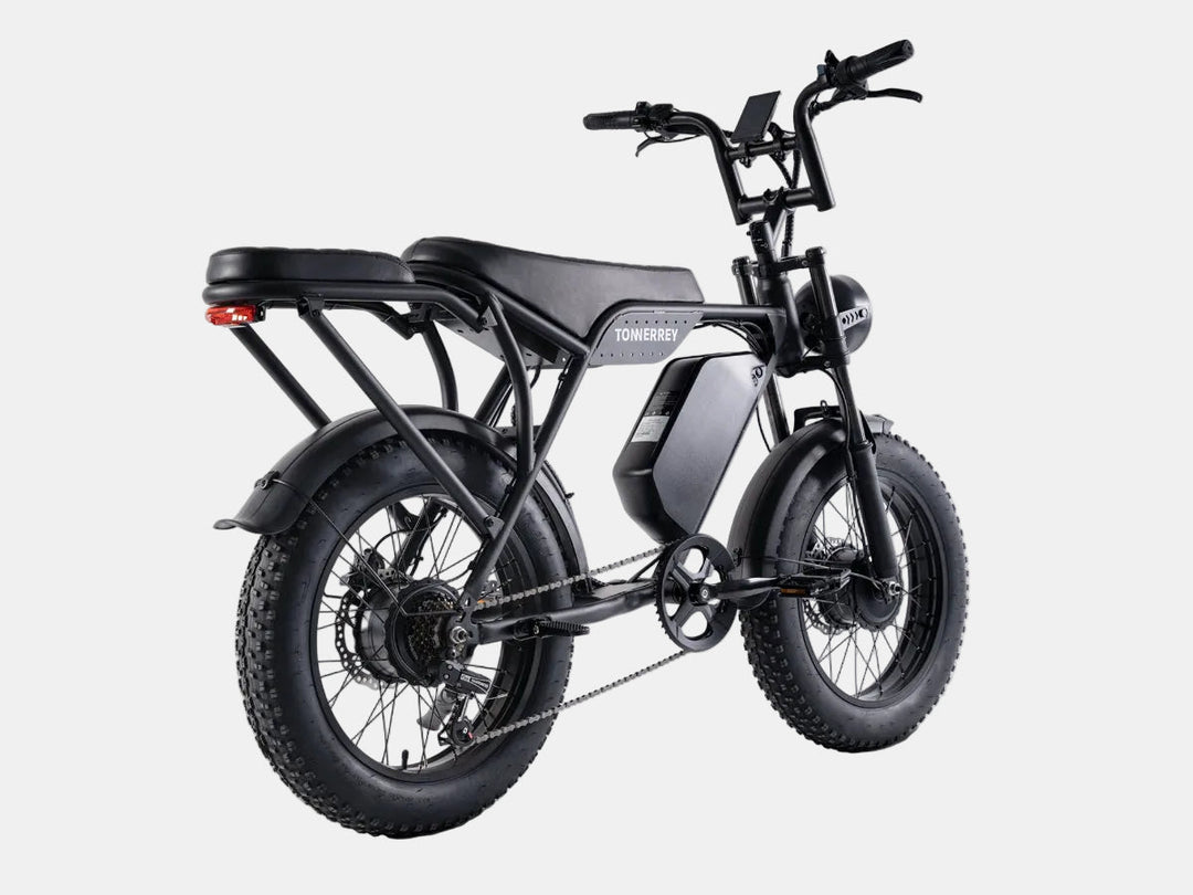 Tonnerrey T8 Combo Deal 1500W Full Suspension Moped - style Electric Bike - TONNERREY